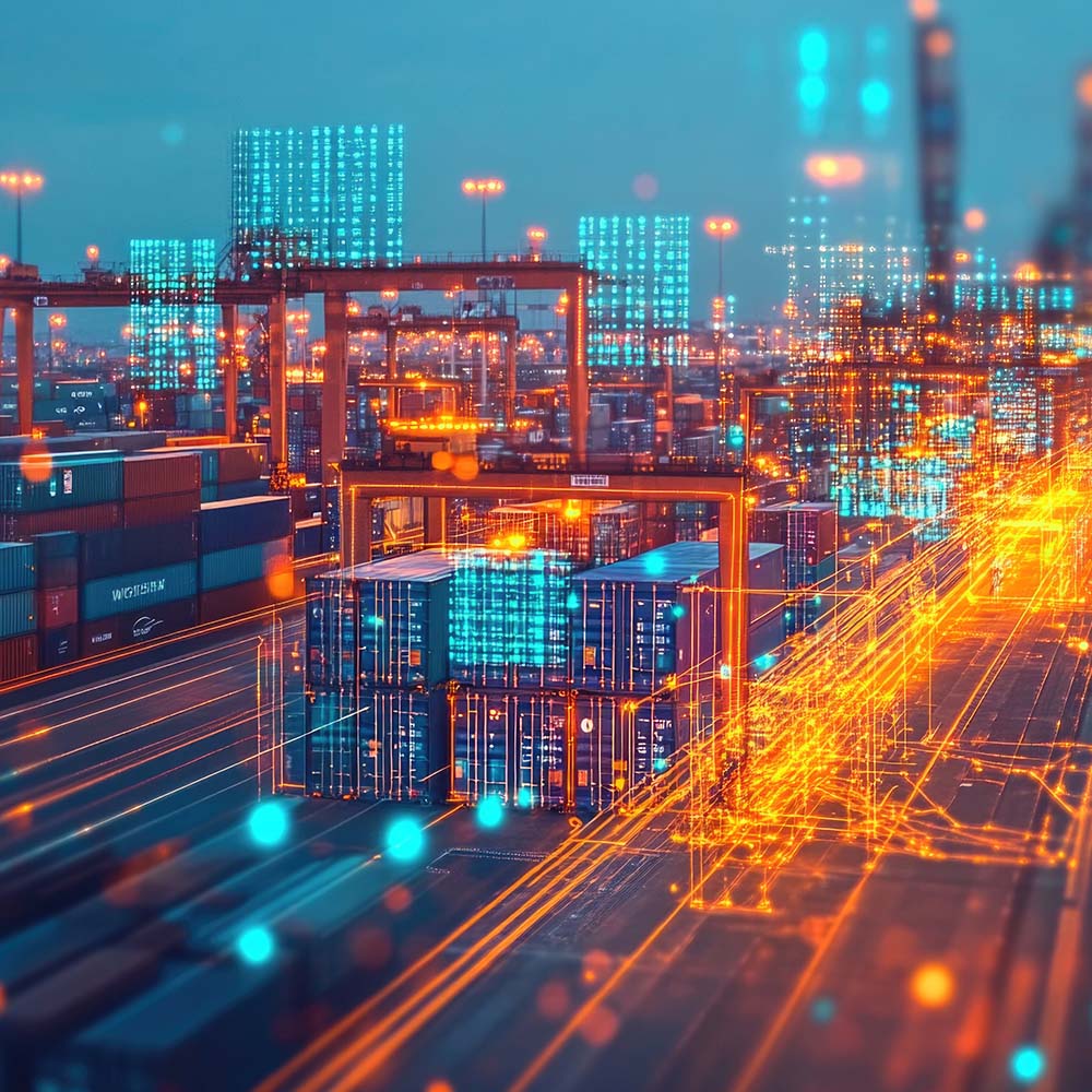 Imagen futurista de una ciudad