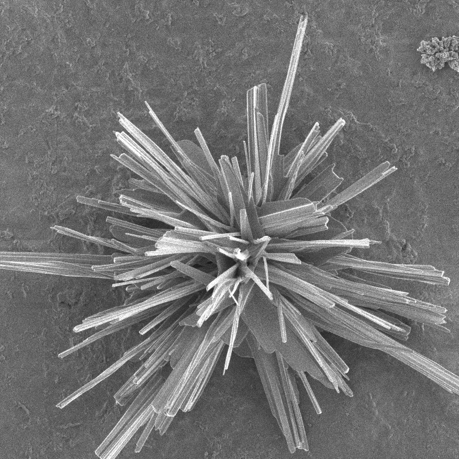 Nanoestructura de catalizador de cobre.