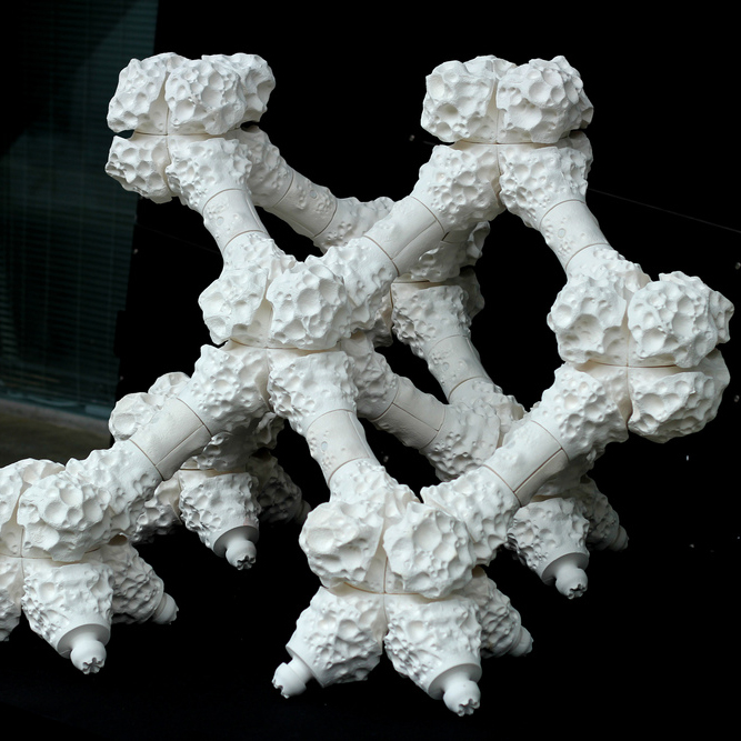 Arrecifes impresos en 3D para que las medusas robóticas realicen sus monitoreos.
